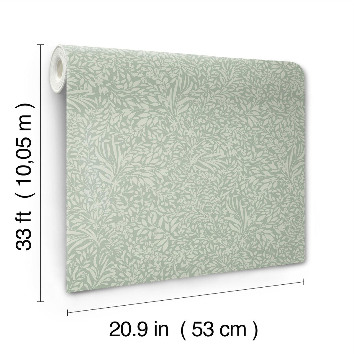 A-Street Prints Kristina Teal Botanical Wallpaper
