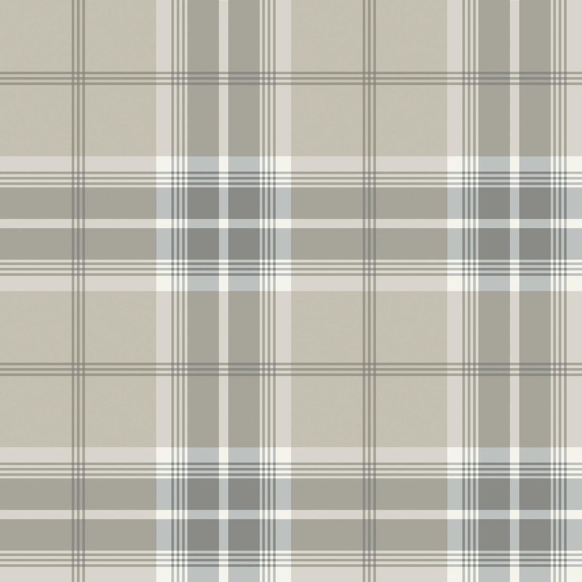 A-Street Prints Emma Grey Plaid Wallpaper