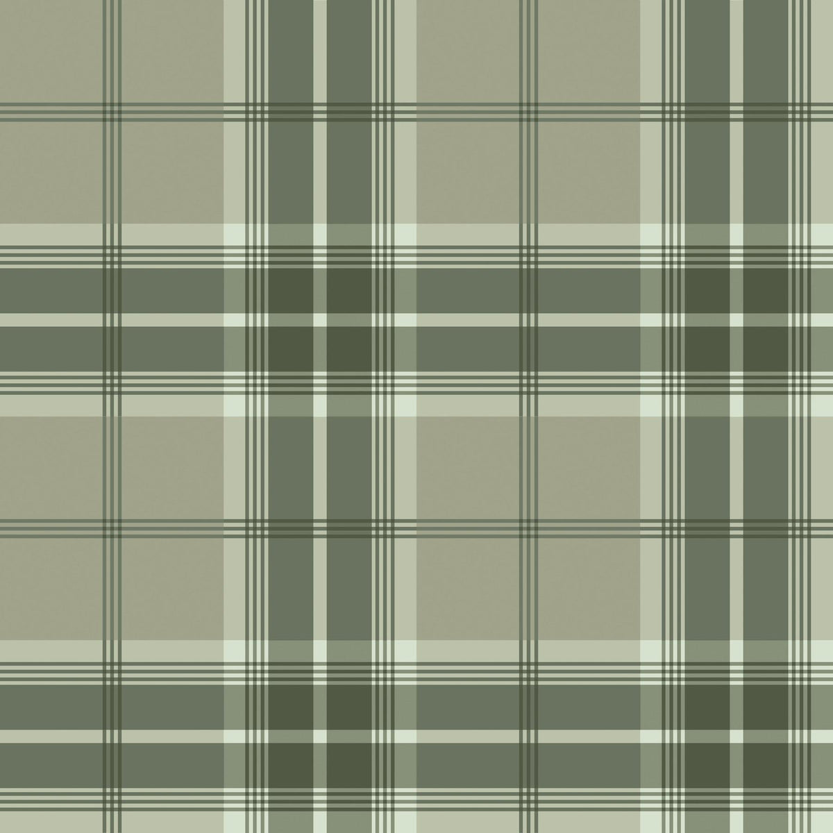 A-Street Prints Emma Evergreen Plaid Wallpaper