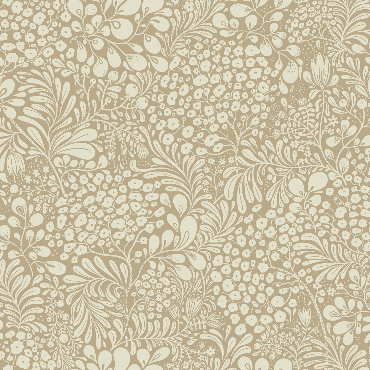 A-Street Prints Siv Chestnut Botanical Wallpaper