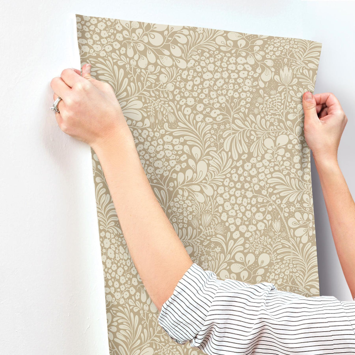 A-Street Prints Siv Chestnut Botanical Wallpaper