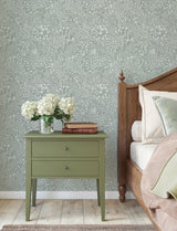 A-Street Prints Siv Slate Botanical Wallpaper