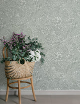 A-Street Prints Siv Slate Botanical Wallpaper