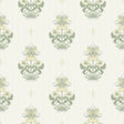 A-Street Prints Gullvie White Pansies Wallpaper