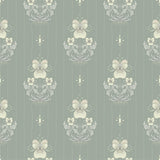 A-Street Prints Gullvie Seafoam Pansies Wallpaper
