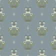 A-Street Prints Gullvie Light Blue Pansies Wallpaper