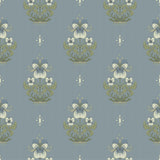 A-Street Prints Gullvie Light Blue Pansies Wallpaper
