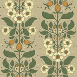 A-Street Prints Rosa Light Brown Floral Columns Wallpaper