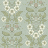 A-Street Prints Rosa Sky Blue Floral Columns Wallpaper