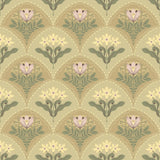 A-Street Prints Maj Light Brown Floral Damask Wallpaper