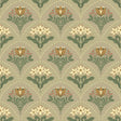 A-Street Prints Maj Taupe Floral Damask Wallpaper