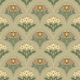 A-Street Prints Maj Taupe Floral Damask Wallpaper