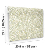 A-Street Prints Maggan Sage Floral Trail Wallpaper