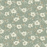 A-Street Prints Maggan Sea Green Floral Trail Wallpaper