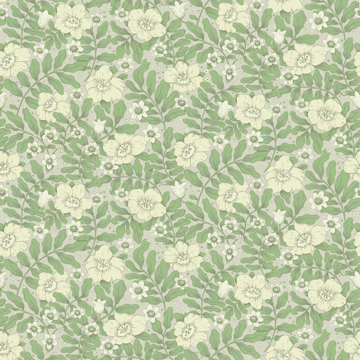 A-Street Prints Maggan Jade Floral Trail Wallpaper