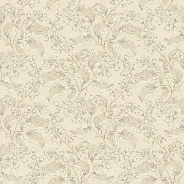 A-Street Prints Syren Khaki Dainty Floral Wallpaper