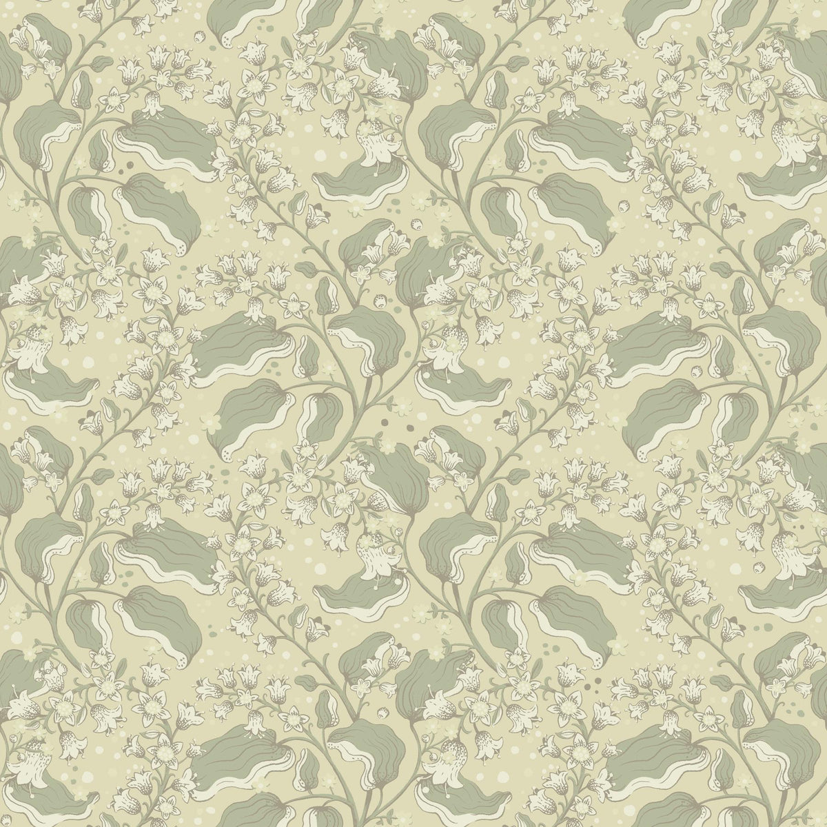 A-Street Prints Syren Light Green Dainty Floral Wallpaper
