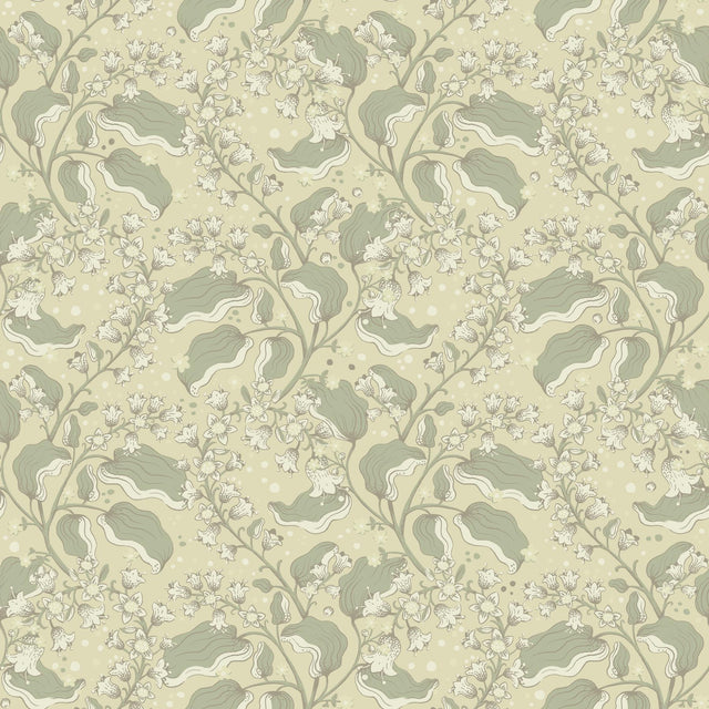 A-Street Prints Syren Light Green Dainty Floral Wallpaper
