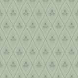 A-Street Prints Alma Mint Diamond Floral Wallpaper
