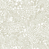 A-Street Prints Siv Dark Grey Botanical Wallpaper