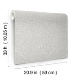 A-Street Prints Savanna Kristina Light Grey Wallpaper