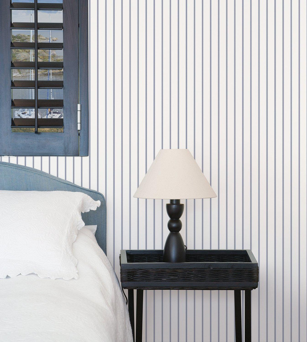 Galerie G67565 Smart Stripes 3 Napkin Stripe Blue Wallpaper G67565 Blue Wallpaper