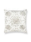 Scalamandre Firefly Embroidered 22 X 22 - Silver Decorative Pillow