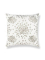 Scalamandre Firefly Embroidered 22 X 22 - Silver Decorative Pillow