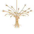 Hudson Valley Lighting Bilston Vintage Gold Leaf 44W x 44L x 32.5H Chandelier