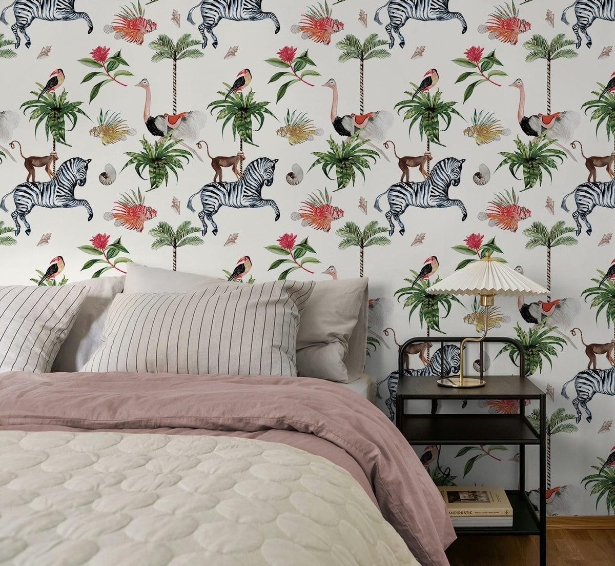 Seabrook Merry Go Round Cream Wallpaper