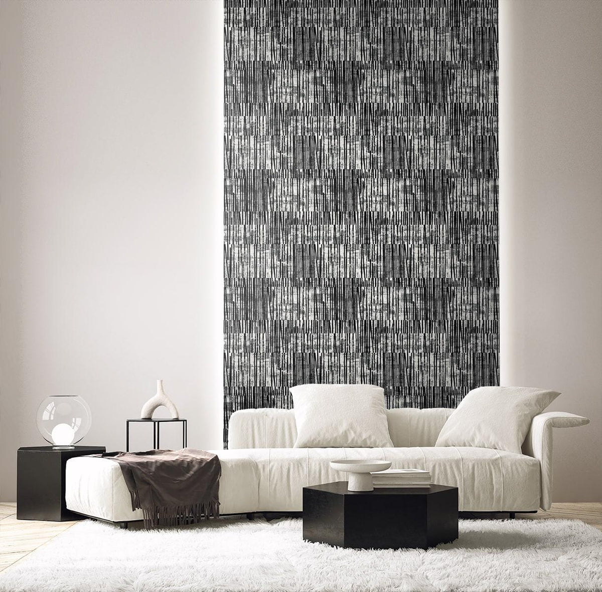 Seabrook Serapha Lines Piano Wallpaper