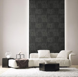 Seabrook Serapha Lines Onyx Wallpaper