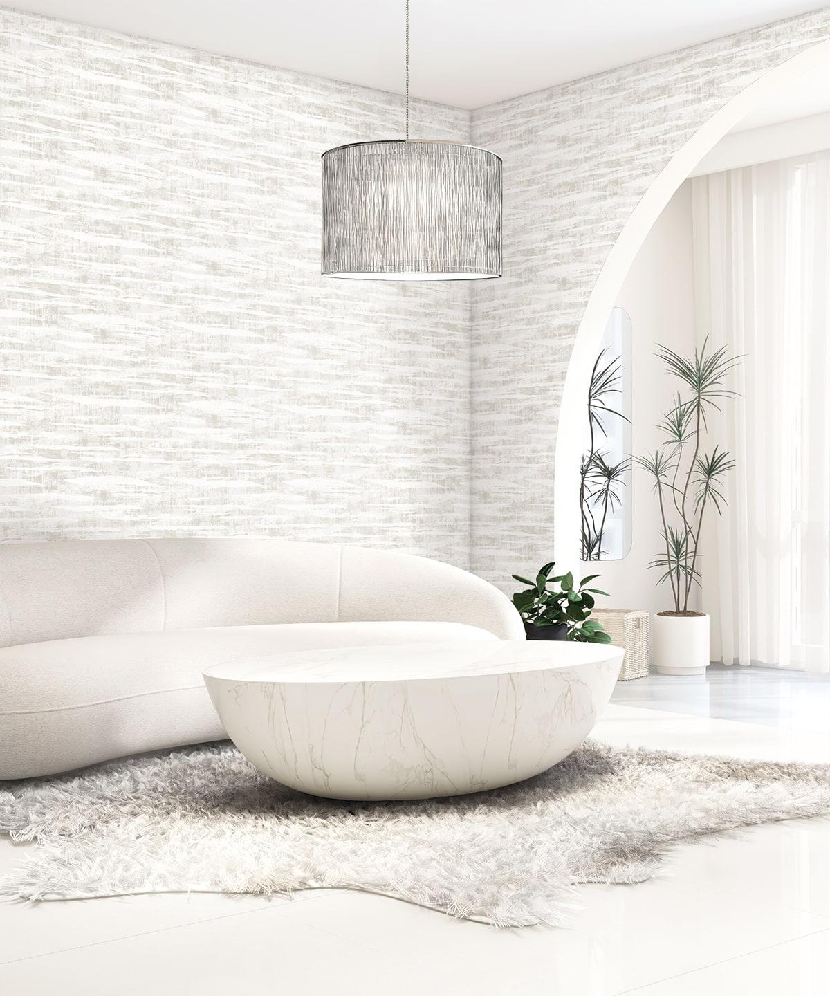 Seabrook Nebulite Almond Wallpaper
