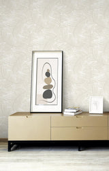 Seabrook Zephyra Palms Oat Milk Wallpaper
