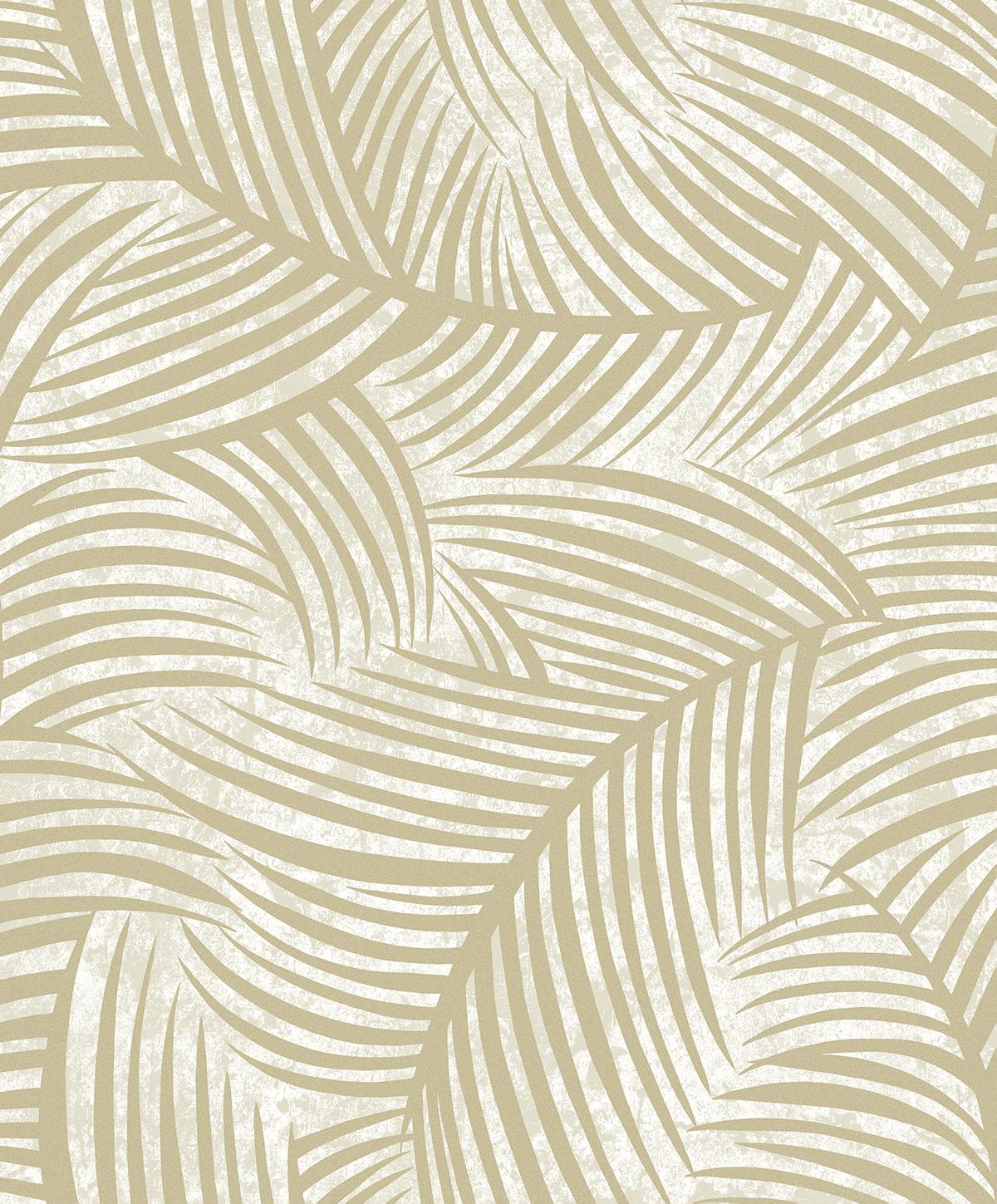 Seabrook Zephyra Palms Golden Glitz with Glass Beads Wallpaper