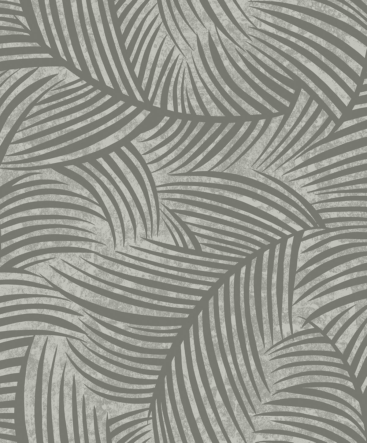 Seabrook Zephyra Palms Cement Wallpaper