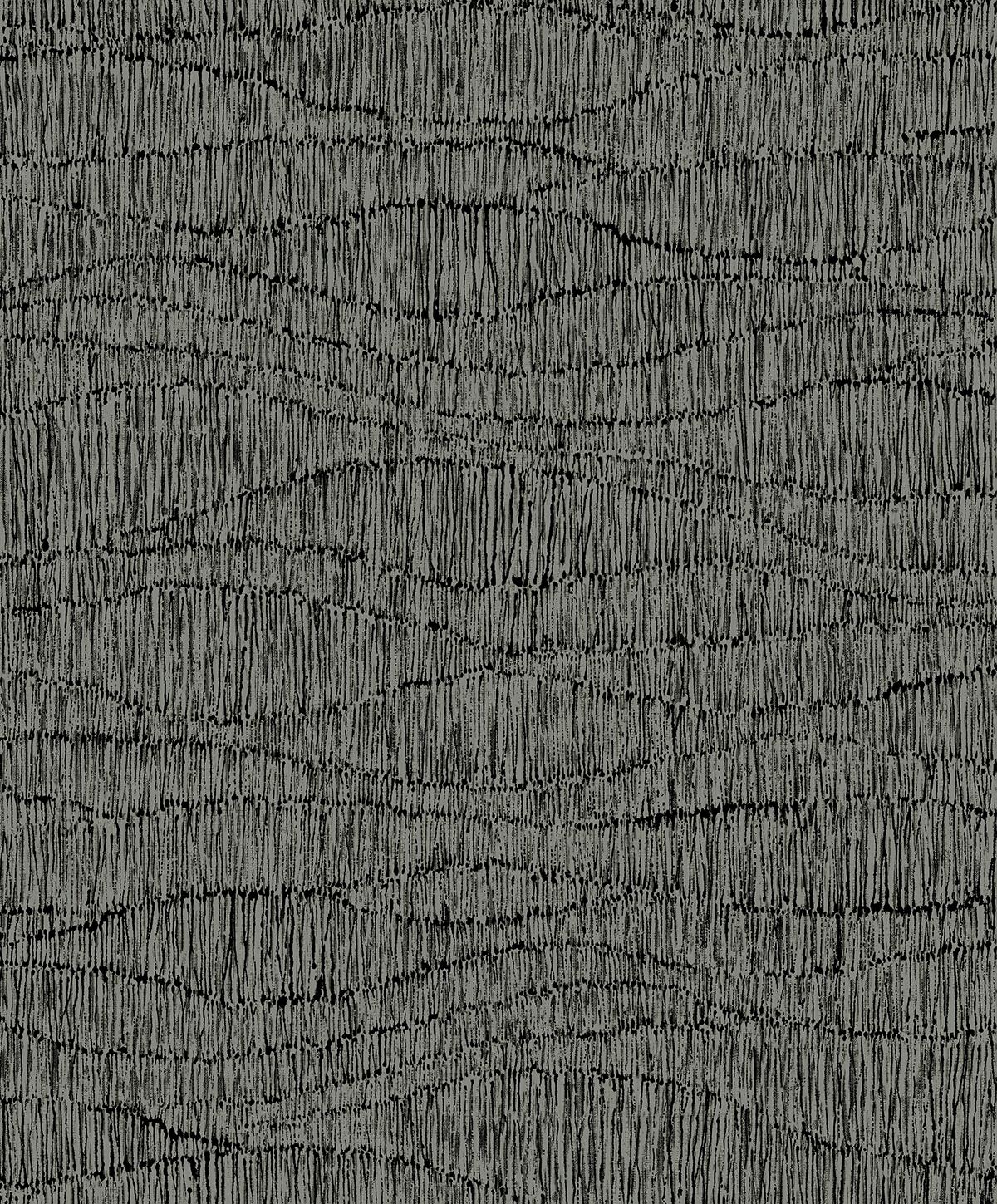 Seabrook Tatiana Waves Charcoal Wallpaper