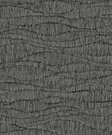 Seabrook Tatiana Waves Charcoal Wallpaper