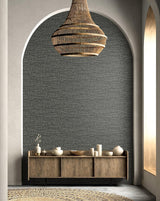 Seabrook Tatiana Waves Charcoal Wallpaper