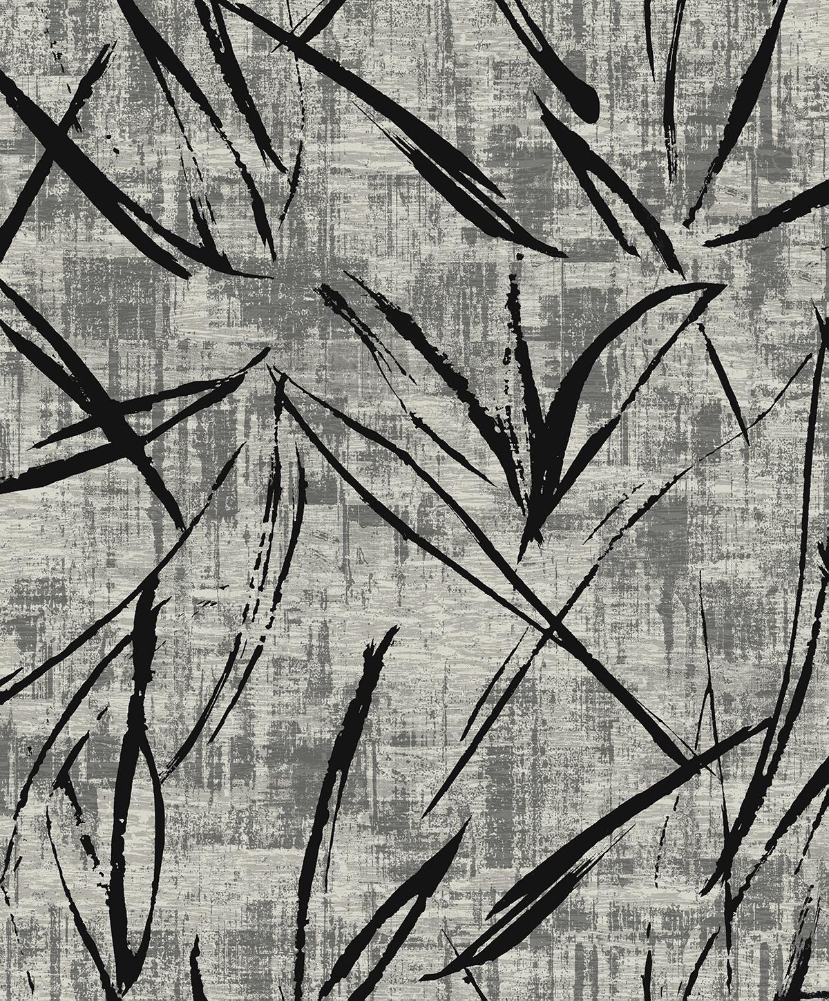 Seabrook Luneth Black Wallpaper