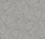 Seabrook Stellara Silver with Glass Beads Wallpaper