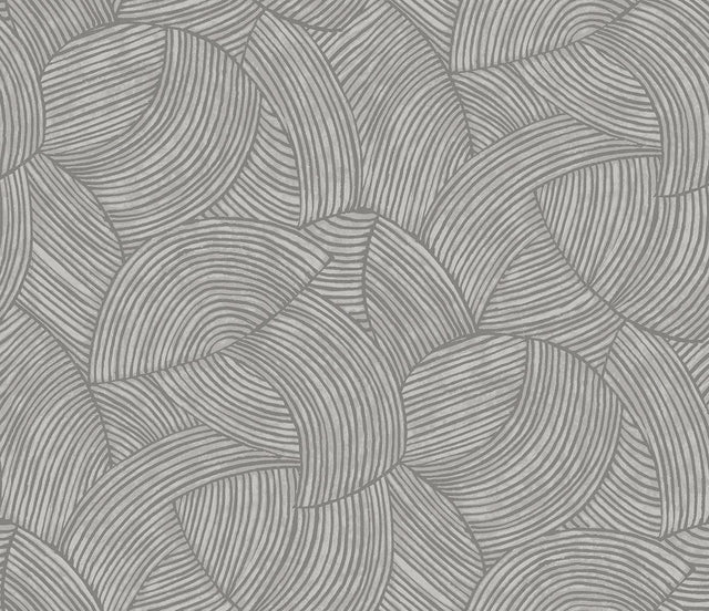 Seabrook Stellara Silver with Glass Beads Wallpaper