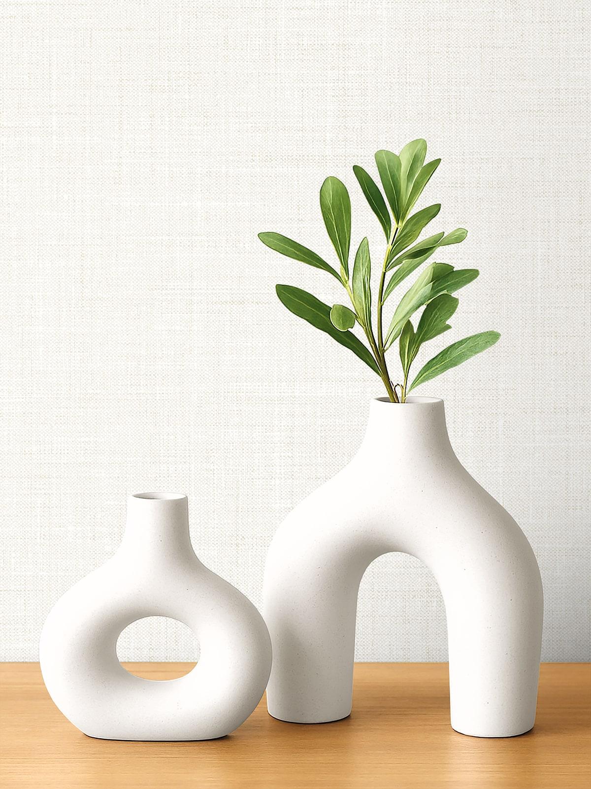 Seabrook Vespia Oat Milk Wallpaper