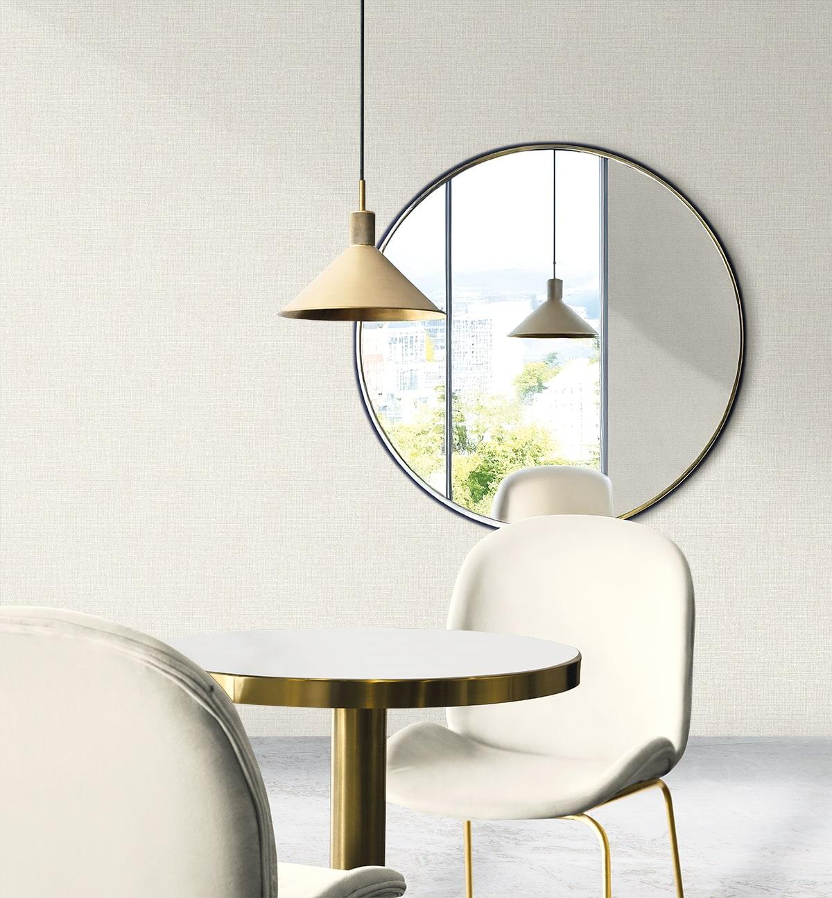 Seabrook Aureline Oat Milk Wallpaper