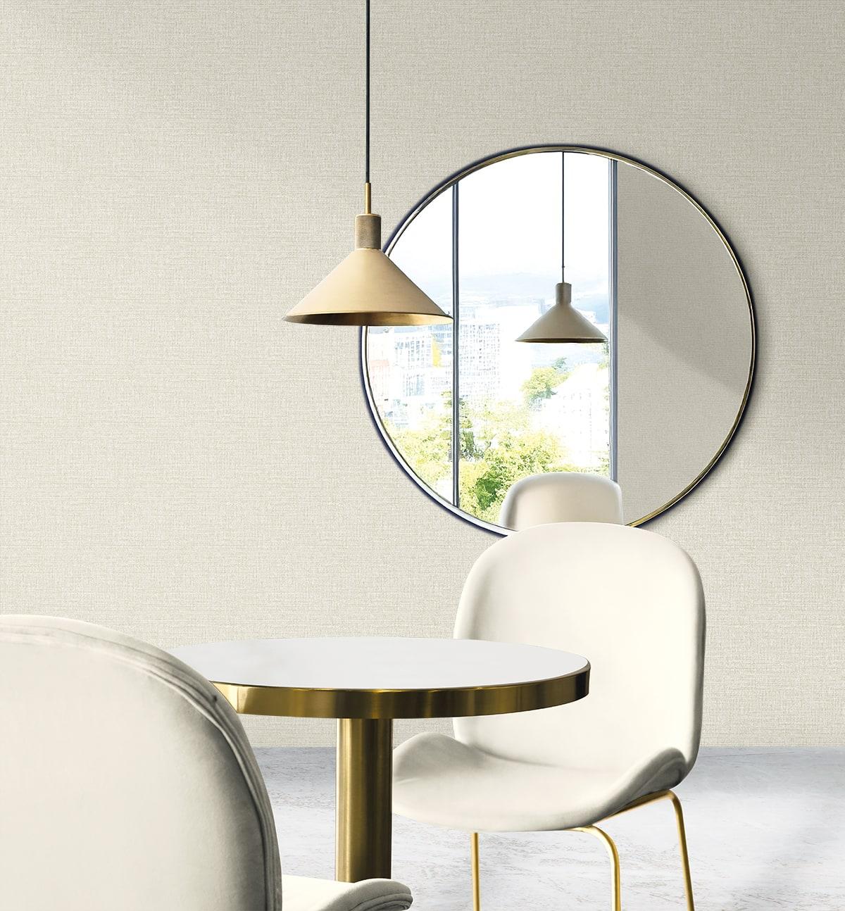 Seabrook Aureline Natural Wallpaper
