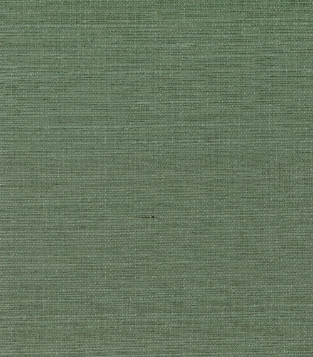 Seabrook Sisal Lichen Green Wallpaper