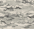 Seabrook Clouds Beige & Black Wallpaper