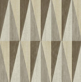 Seabrook Pieced Diamonds Cafe Wallpaper