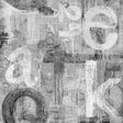 Seabrook Graphic Letters Ash Wallpaper