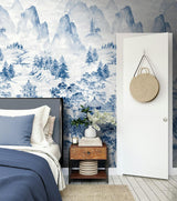 Seabrook Misty Mountain Scenic Mural Bluestone Mural